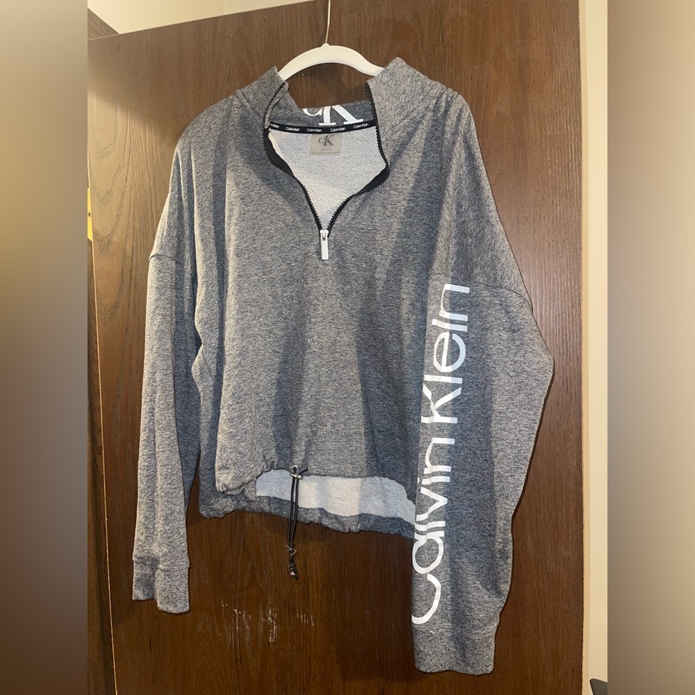 Calvin Klein cropped quarter zip